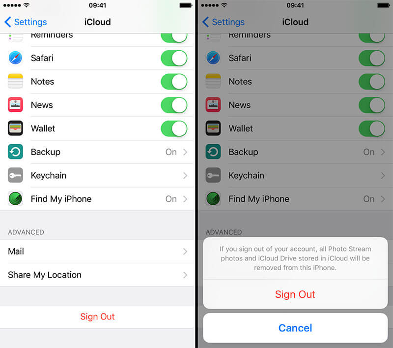 Simple-way-to-sign-out-icloud-in-iphone-when-photos-not-downloading