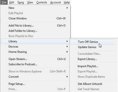 turn-off-genius-for-iTunes-to-fix-error-13014